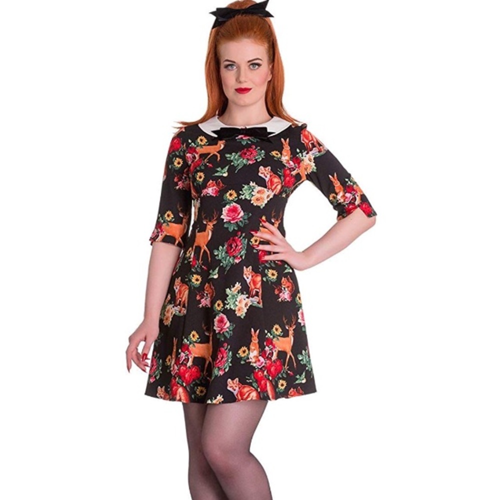 Hell Bunny Woodland Friends Dress Gothic Lolita